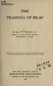 Cover of: The training of Silas.