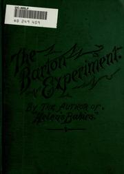 Cover of: The Barton experiment