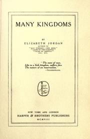 Cover of: Many kingdoms