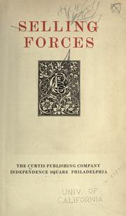 Cover of: Selling forces. by Curtis Publishing Company., Curtis Publishing Company.