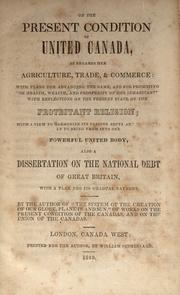 On the present condition of United Canada by Taylor, Henry