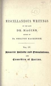 Homeric ballads and comedies of Lucian
