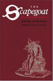 Cover of: The Scapegoat by René Girard