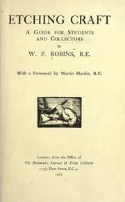 Etching craft by Robins, W. P.