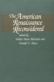 Cover of: The American Renaissance Reconsidered (Selected Papers from the English Institute)