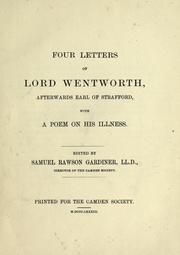 Cover of: Four letters of Lord Wentworth by Thomas Wentworth Earl of Strafford