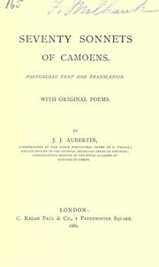 Cover of: Seventy sonnets of Camoens. by Luís de Camões