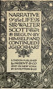 Cover of: Narrative of the life of Sir Walter Scott