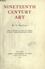 Nineteenth century art by D. S. MacColl