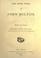Cover of: The minor poems of John Milton.