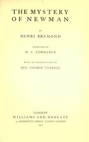 Cover of: The mystery of Newman by Henri Bremond
