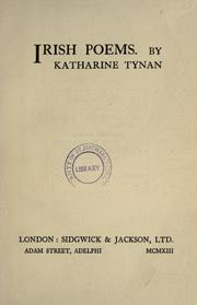 Cover of: Irish poems by Katharine Tynan
