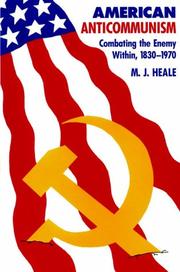 Cover of: American Anti-Communism by M. J. Heale