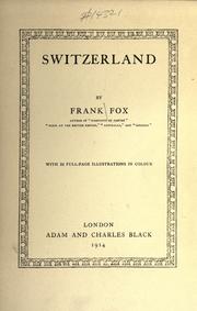 Cover of: Switzerland by Frank Fox