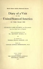 Cover of: Diary of a visit to the United States of America in the year 1883 by Russell, Charles Russell Baron