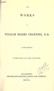 Works by William Ellery Channing