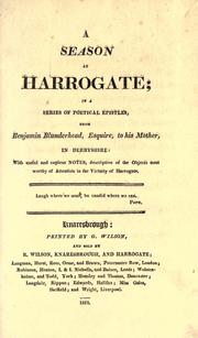 Cover of: A season at Harrogate by Barbara Wreaks Hoole Hofland