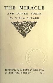 Cover of: The miracle by Virna Sheard