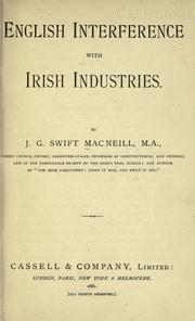 Cover of: English interference with Irish industries