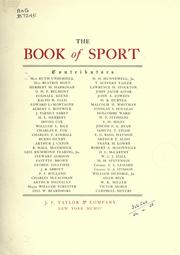 Cover of: The book of sport. by 
