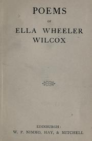 Cover of: Poems. by Ella Wheeler Wilcox