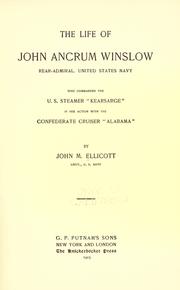 Cover of: The life of John Ancrum Winslow by John M. Ellicott