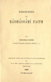 Discourses on Radhasoami Faith by Brahm Sankar Misra