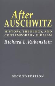 After Auschwitz by Richard L. Rubenstein