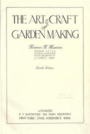 Cover of: The art & craft of garden making by Thomas Hayton Mawson