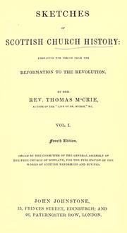 Sketches of Scottish church history by M'Crie, Thomas