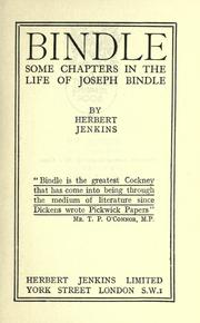 Bindle by Herbert George Jenkins