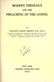 Cover of: Modern theology and the preaching of the gospel.