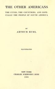 Cover of: The other Americans by Arthur Brown Ruhl