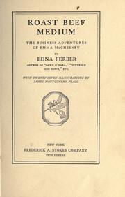 Cover of: Roast beef medium by Edna Ferber