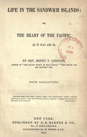Cover of: Life in the Sandwich Islands by Henry T. Cheever, Henry T. Cheever