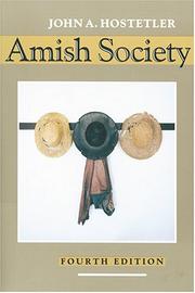Amish society by John Andrew Hostetler