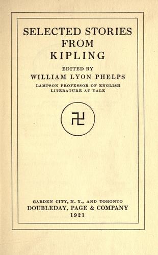 Selected stories from Kipling. by Rudyard Kipling