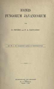 Cover of: Icones fungorum javanicorum