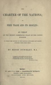Cover of: The charter of the nations by Henry Dunckley