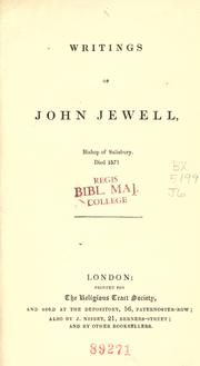 Cover of: Writings of John Jewell.