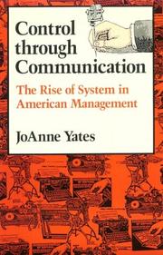 Cover of: Control through Communication by JoAnne Yates