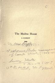 Cover of: The Madras house by Harley Granville-Barker