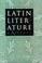 Cover of: Latin literature