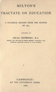 Milton's tractate on education