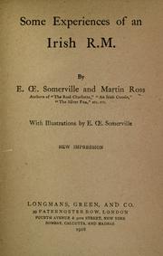 Cover of: Some experiences of an Irish R. M