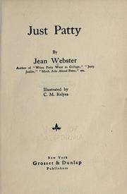 Cover of: Just Patty by Jean Webster