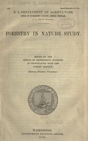 Cover of: Forestry in nature study.