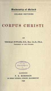 Cover of: Corpus Christi