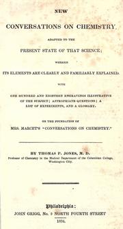 Cover of: New conversations on chemistry by Thomas P. Jones