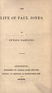 Cover of: The life of Paul Jones. by Alexander Slidell Mackenzie